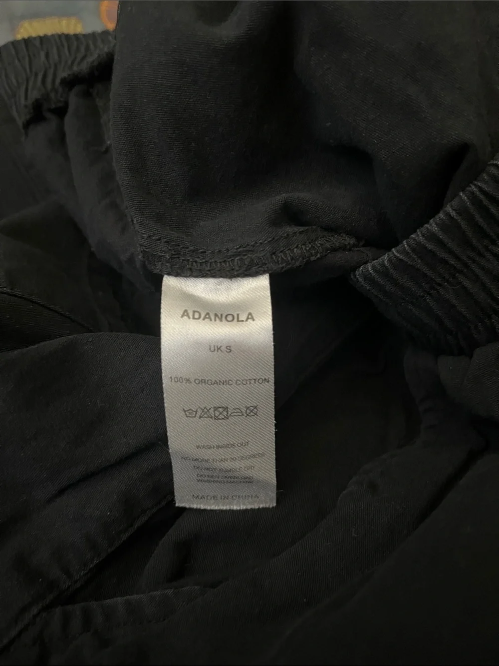 Adanola Black Wide-Leg 100% Cotton Pants - Picture 5 of 5